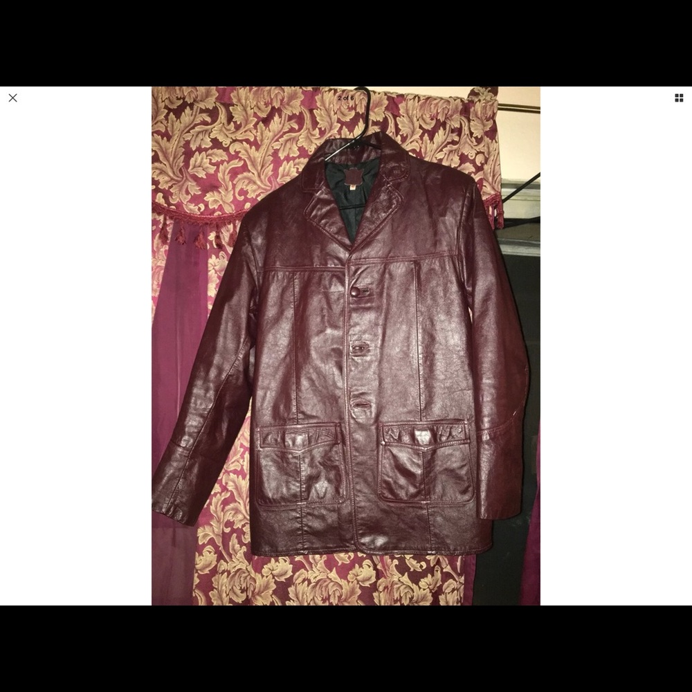 Men’s fight club style leather jacket